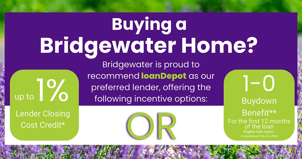 BridgeWater Homes 2/1 Buydown Program